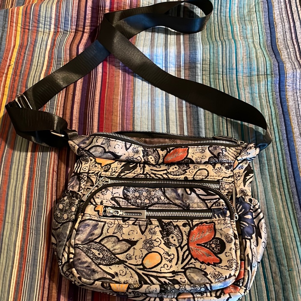 Multicolored nylon crossbody purse-brand new